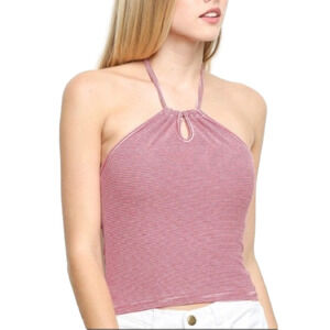 BRANDY Melville caprice stripe halter top